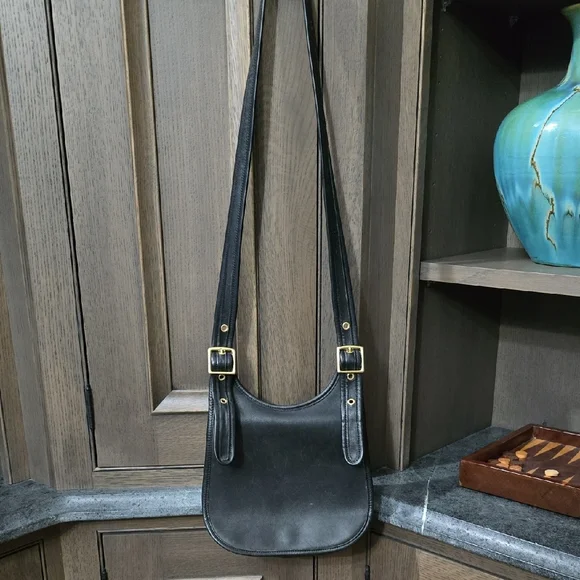 Coach Black Leather Crossbody Bag - Picture 2 of 6